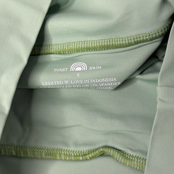 FP x Toast Swim Signature Banded Waist Bottom in‎ Ming Green Small NWT - Picture 6 of 9